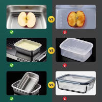 Caja De Alimentos Airtight De Acero Inoxidable 304 Caja De Almuerzo Bento Con Tapa Caja De Guardaño Para Picnic Y Camping - details 9