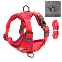 Harnés Para Perros Y Gatos Resistente Al Escape Transpirable Con Correa Para Caminar Al Aire Libre Control Fácil Harnés Reflejo Para Mascotas - details 17