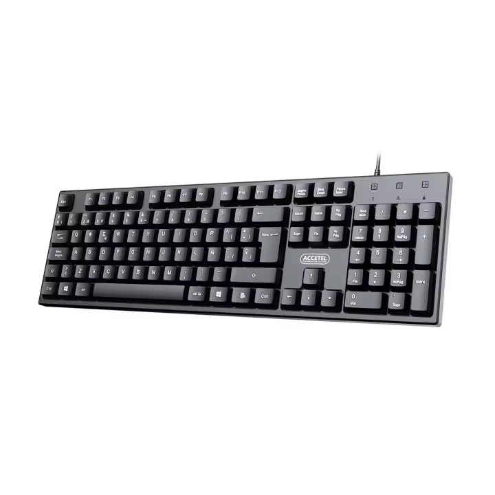 PCT220 Teclado Oficina Conector USB - Negro - 1