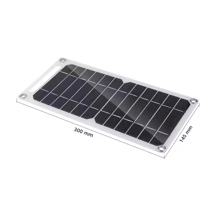 Cargador Portátil De Panel Solar Fotovoltaico 6WC Para Exteriores Senderismo Camping Recargable Para Móvil Resistente Al Agua - 1