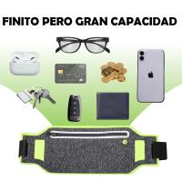 Riñonera Running Deportiva Impermeable, Bolsa Cintura Reflectante Deporte, Cinturón para Correr Ajustable con Tiras 33*12cm, Mujer Hombre Cinturón Entrenamiento Ligera, Porta Movil Running - details 5