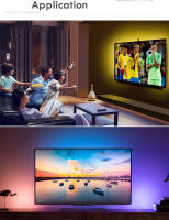 Tira De Luces LED RGB USB Bluetooth Para Decoración De Habitación Luz Neón Trasera Inteligente Para Televisión HDTV Iluminación De Fondo De Pared - details 4