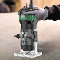 Máquina de tallado de carpintería eléctrica de 800W máquina de tallado de carpintería de 6 velocidades máquina de tallado de borde eléctrico herramienta de corte de borde bricolaje 6.35 fresadora， - details 8