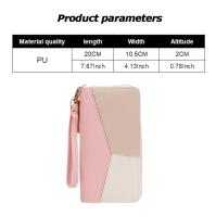 Cartera De Moda Para Mujer Con Cierre De Cremallera Larga Bolso Monedero Portatarjetas De Cuero PU Cartera Estilo Panel - details 0