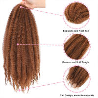 Pelo Sintético Marley Para Tejido De Cabello En Afro Kinky Largo Crochet Extensiones De Fibra Para Crear Peinados Twisted Braiding - details 5