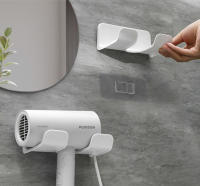 Soporte De Secador De Pelo Para Pared Organizador De Baño Estante Para Secador Y Linterna De Pelo Accesorio De Baño - details 5