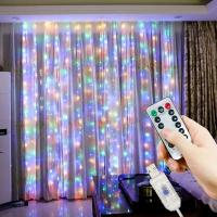 Luz De Cortina LED Con Cableado USB Y Control Remoto Para Decoración De Navidad Regalo Ideal Para Casa Dormitorio Fiesta Año Nuevo 2025 - details 0