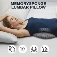 Almohada De Soporte Lumbar Para Alivio De Dolor De Espalda Con Tela De Espuma De Memoria Para Coches Sillas De Oficina Consolas De Juego Sofás Reclinadores Camas - details 16
