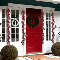 1pc Simulación De Uva De Navidad Para Decoración De Fiesta Y Hogar Arreglo Floral Colgante De Valla Estilo Navideño - details 3