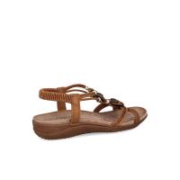 Sandalias planas de Mujer AMARPIES 28685 BRONCE SANDALIA  ELASTICO TRENCADO BRONCE 35991 25V - details 1