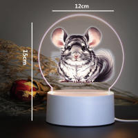 Lámpara De Noche LED Totoro Para Niños Luz De Ambiente De Escritorio USB Y Alimentación AC Abs Plástico Regalo Para Navidad Y Cumpleaños - details 2
