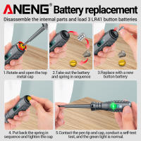 ANENG B05 2Pcs Pluma De Prueba Eléctrica Multifuncional Con Indicador Y Destornillador De Palabras/Cruz Para El Hogar Y Electricistas - details 15