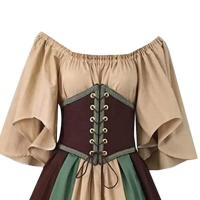 Medieval Clothing Women's Short Sleeve Gothic Dresses Retro Party Dresses Prom Dress - details 0