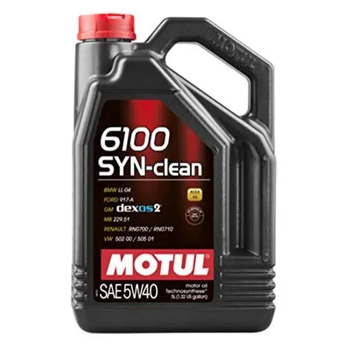 Aceite de Motor Motul 6100 SYN-CLEAN 5W40 5L - Protección y Limpieza del Motor - 1