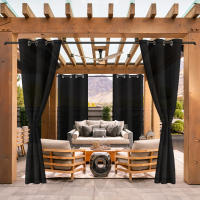 2PCS Cortina Exterior Impermeable Y UV-Prueba Para Jardín Adecuada Para Gazebo Instalación En Techo Material De Poliéster Clásico Estilo - details 18