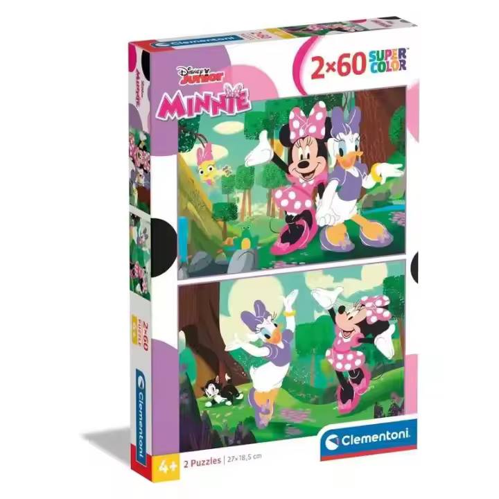 Minnie 2 puzzles de 60 piezas de 27 x 18.5 cm 24815 CLEMENTONI - 1