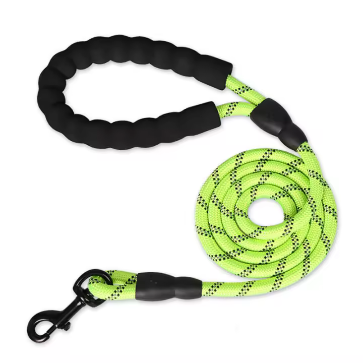 Correa De Mascota 1.5m Con Manija Padded Y Reflectante Para Perros Pequeños Medianos Y Grandes Correa Básica De Nylon Para Todas Las Edades - 1