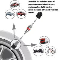 Kit De Herramientas Para Reparación De Neumáticos De Bicicleta Y Coche Herramienta De Extracción De Corazón De Válvula De Neumático Para Automóviles Y Motocicletas - details 4