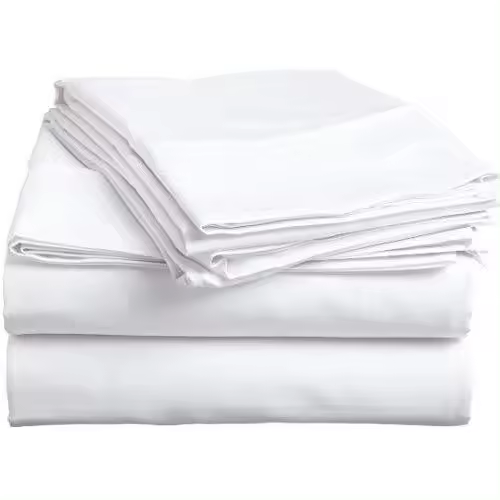 STARLEY-Juego de Sábanas Hostelería Roomers Color Blanco,Composición:50% algodón 50% poliester,Ideales para hoteles, apartamentos, casas rurales..... - 1