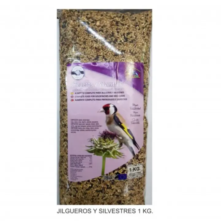 Faunamix JILGUEROS Y SILVESTRES - Alimento Completo para Aves Fringílidas - 1 Kg - 1