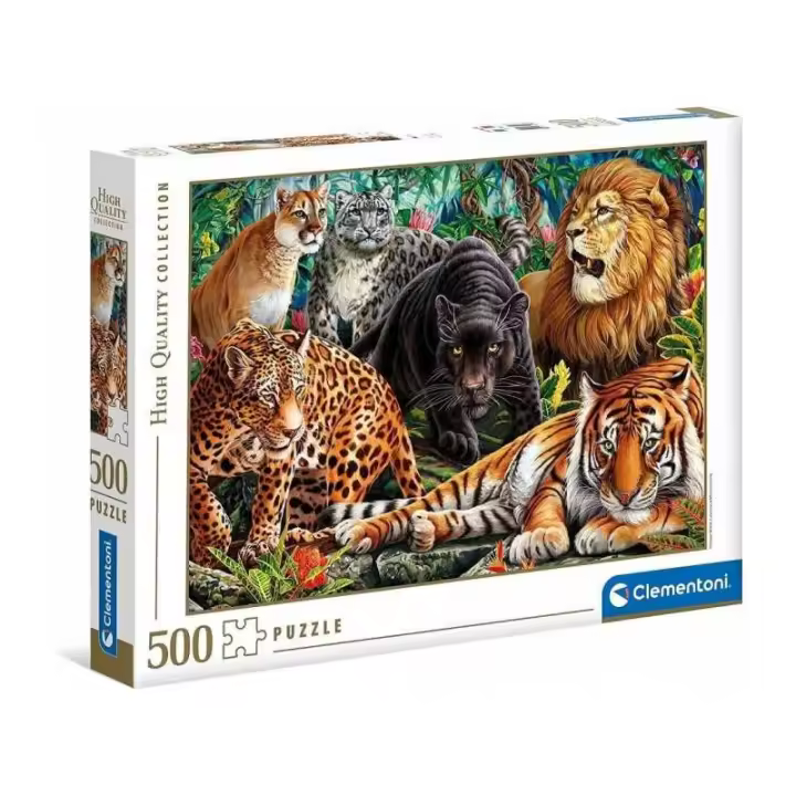 Puzzle 500 Piezas Hqc Wild Cats Clementoni Collection - 1