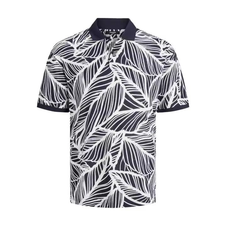 Jprblalinen Summer Aop Ss Polo Navy Blazer Jack & Jones - 1
