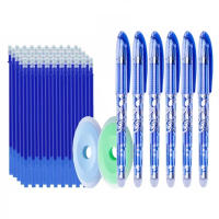 Juego De 13 Rotuladores Gel Borrables 0.5mm Tinta Azul-Negra Recargables Para Escuela Y Oficina - details 2
