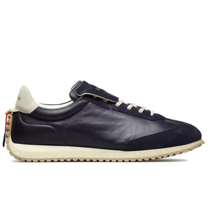 Zapatilla de Deporte para hombre Barracuda Louis en Cuero Azul y Gamuza BU3545B00LUI28P56Q - 1