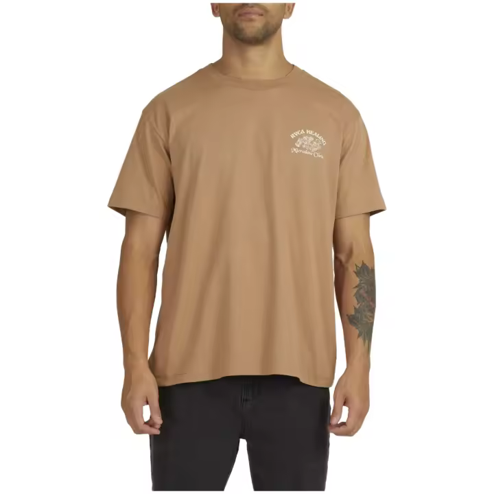 Camiseta de Manga Corta RVCA Healing para hombre en color marron - 1