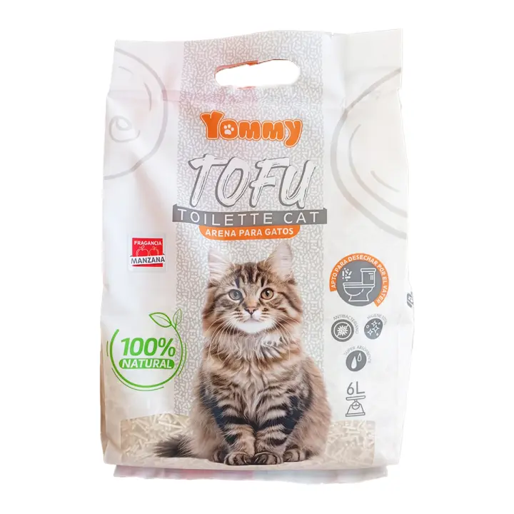 Tofu Toilette Cat – Arena Ecológica Premium para Gatos | 100% Vegetal, Biodegradable y Apta para Desechar en el Inodoro, libre de polvo Controla olores y segura para tu mascota - Yommy - 1