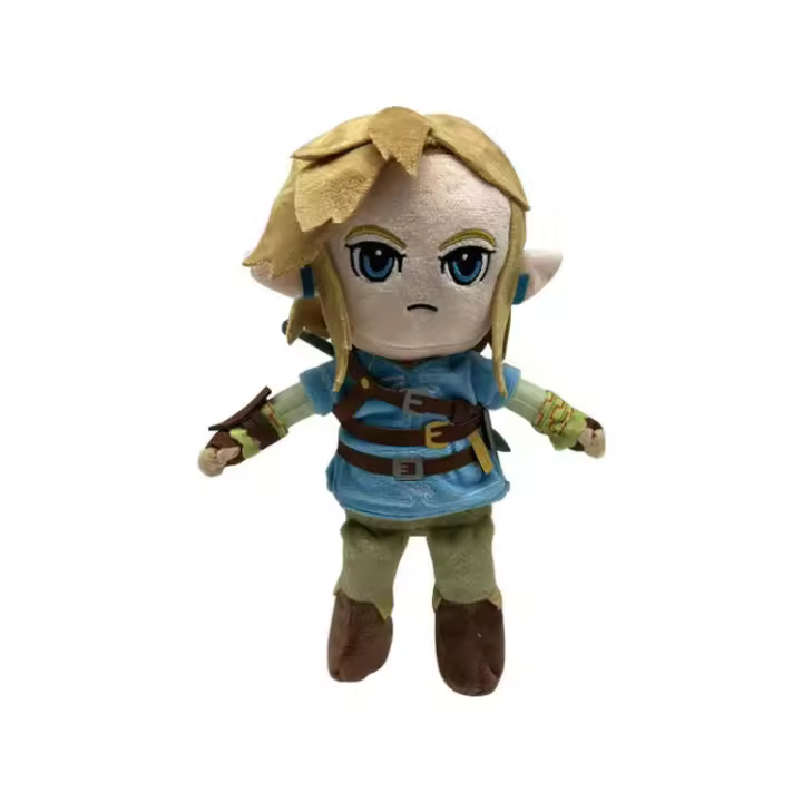 Conjunto de peluches de la leyenda del héroe de Hyrule: Guerrero Verde y Duende Periférico - 1