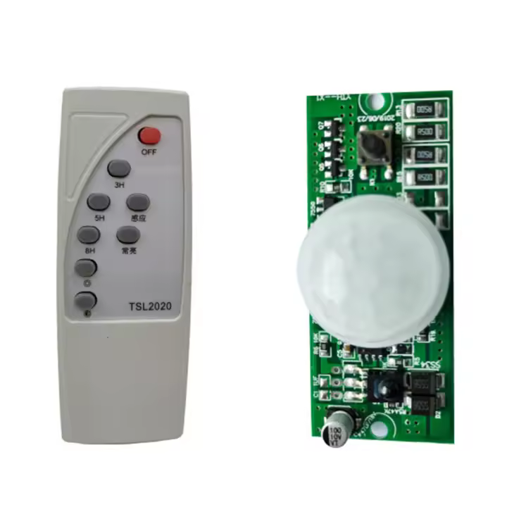 Placa De Circuito Solar Integrada Controlador De Modo De Inducción Solar Sensor PIR Para Luces De Calle Con Control Remoto 3.2V 3.7V - 1