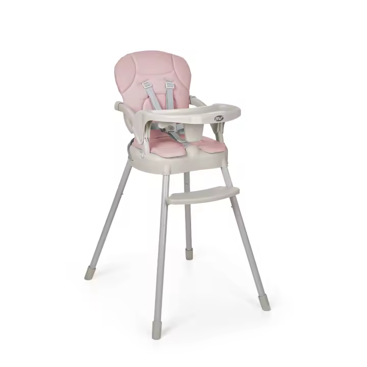 MS TRONA BEBE BELLY 3 EN 1 CON ACOLCHADO ROSA/ GRIS/ VERDE  plegable y transportable - 1