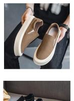 Zapatos Para Hombre Talla Grande Loafers Casuales Cómodos Zapatillas De Piel Suave Ligeros Vintage Flats Para Ocio - details 12
