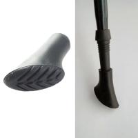 Bastón De Caminar Negro Nórdico Telescópico Alpenstock Para Senderismo Accesorios De Escalada Pala De Neveón Material De Manija De Goma - details 2