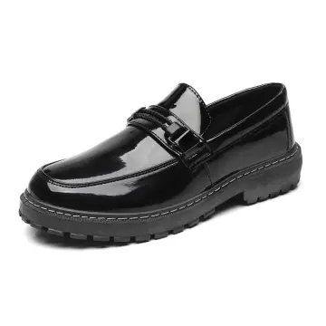 Zapatos De Vtir De Charol Para Hombre, Zapatos Oxford Informal Sin Cordon, Mocasin De Marca Con Purpurina, Calzado Masculino, Zapatos Con Punta Trecha Para Hombre - AliExprs 322