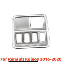 Cubierta De Borde De Interruptor De Faros De Coche Estampados En Cromo Para Renault Koleos Y Samsung QM6 LHD 2016-2022 Accesorios Internos - details 2