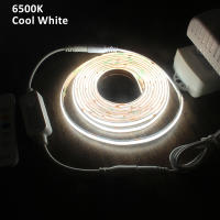 Tira De Luz LED COB Flexible 1-5M 24V CCT WW CW Dimmable Con RF 17Teclas Remote Iluminación Lineal De Alta Brillo Para El Hogar - details 10