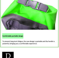Bolsa Seca Impermeable De PVC Para Deportes Al Aire Libre Buceo Natación Vela Canotaje Remo Senderismo Con Mochila Flotante Y Dos Hombros - details 16