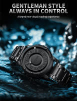 Reloj De Pulsera Masculino PENGAGAR De Acero Inoxidable Resistente Al Agua Y a La Magnetización Con Puntero Scrolls Creativo Caja Incluida - details 4