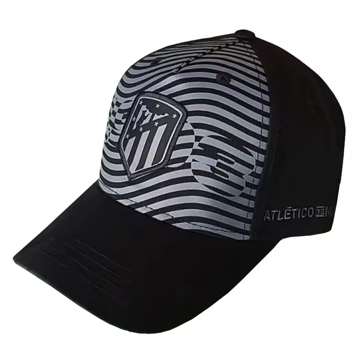Atlético de Madrid Gorra Adulto con Escudo Bordado, Atlético de Madrid Licencia Oficial, Gorra Hombre ATM, Color Negro - 1