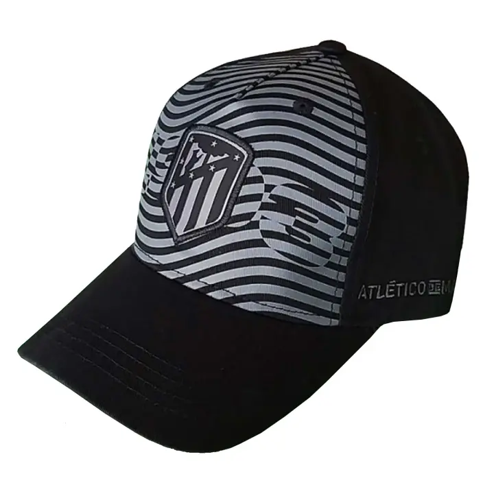 Atlético de Madrid Gorra Adulto con Escudo Bordado, Atlético de Madrid Licencia Oficial, Gorra Hombre ATM, Color Negro - 1