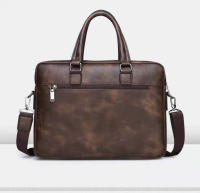Bolso De Negocios De Cuero Para Hombre Bolso De Mano De Lujo Bolsa De Hombro Para Oficina A4 Portátil Bolsa Transversal MaleTote Bags - details 12