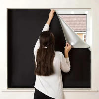 Cortinas Portátiles De Bloqueo De Ventanas Fabricadas En Tela Negra Desmontables Para Viajes DIY Bloquean La Privacidad Y El Sol - details 8
