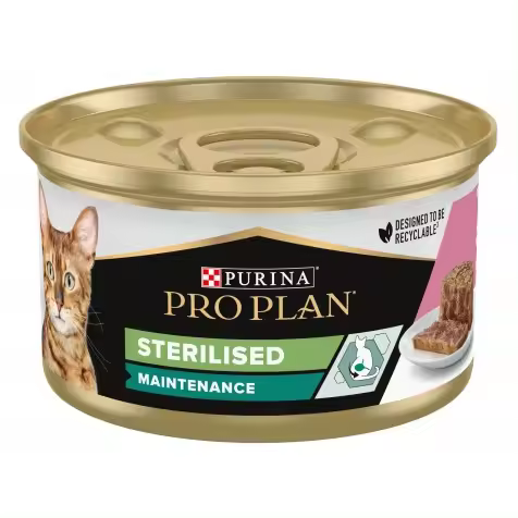 Pro Plan Adult Sterilised Salmón Y Atún Tarrina Gatos 24 X 85 Gr - 1