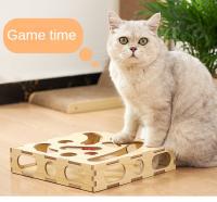 Juguete Para Gatos Rueda Giratoria Y Ratón De Pelota Juego De Puzzle Con Palillo Telescopio Almohadilla De Arañado Self Hi Leaker Para Sofocación - details 2
