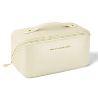 1-4 Uds Bolsa de Cosméticos de Viaje de Gran Capacidad, Bolsa de Maquillaje de PU, Bolsa de Lavado de Viaje Multifuncional y Portátil de Viaje con Asa y Cremallera, para Viajes, Baño - details 0