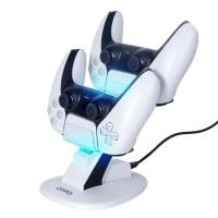 Dual Charging PS5 - Soporte con LED, Base de Carga Rápida con Luz ,Cargador para Mandos Inalámbricos - details 1
