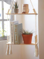 Estante De Madera Flotante Para Pared Estilo Rustico Organizador De Almacenamiento Para Baño Sala De Estar Estante De Arte Decoración De Hogar Regalo Para Padres Y Amigos - details 4