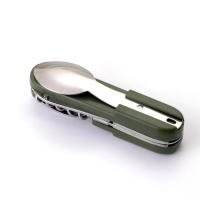Cuchillo Y Fork De Acero Inoxidable Plegable 7en1 Para Alimentos Múltiples Funciones Para Camping Viajes Y Pícnic En Exteriores - details 11